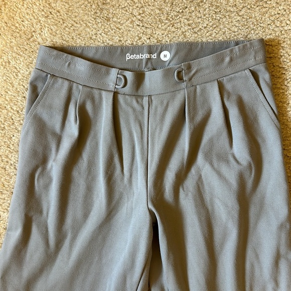 Betabrand Pants Womens Medium Gray Joggers Dress Business Casual - Picture 3 of 5